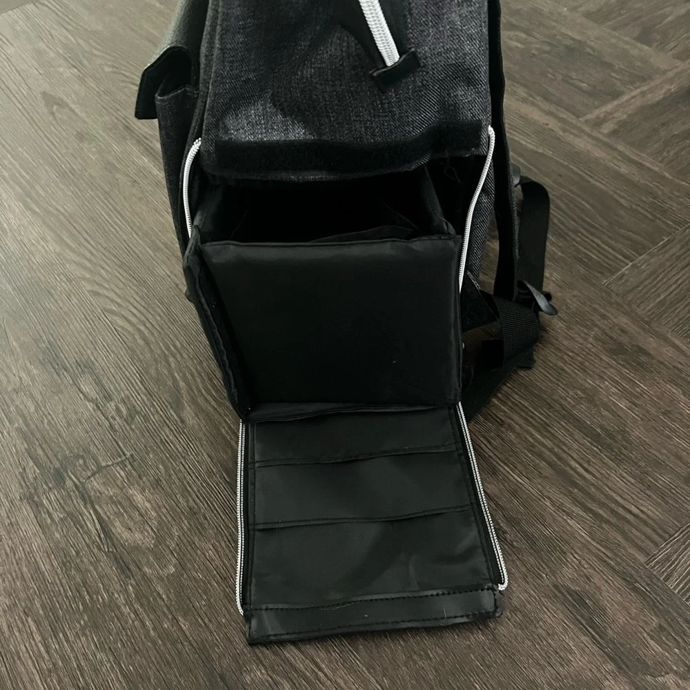 Baby Brezza Lucia Backpack Diaper Travel Cooler Bag Grey